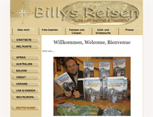 Tablet Screenshot of billys-reisen.de